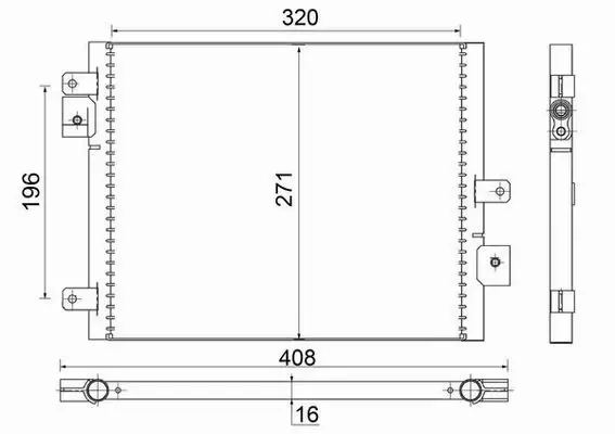 MAHLE CHŁODNICA KLIMATYZACJI AC 354 000S 