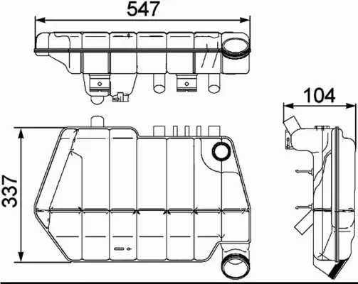 MAHLE ZBIORNICZEK WYRÓWNAWCZY CRT 67 000S 