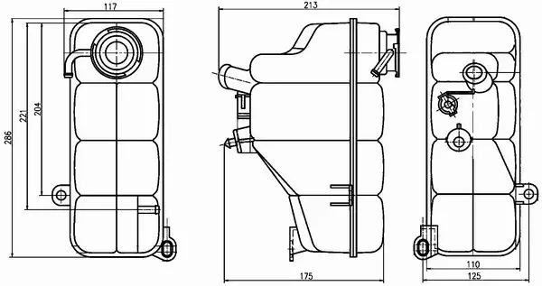 MAHLE ZBIORNIK WYRÓWNAWCZY CRT 123 000S 