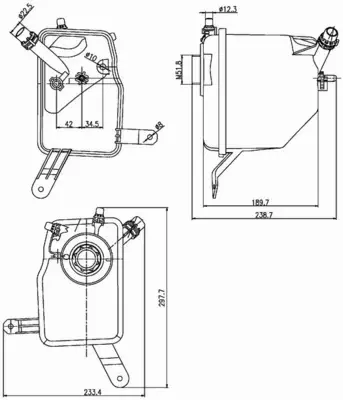 MAHLE ZBIORNICZEK WYRÓWNAWCZY CRT 205 000S 