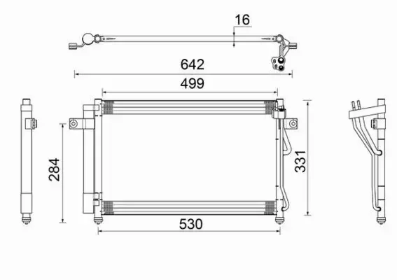 MAHLE CHŁODNICA KLIMATYZACJI AC 679 000S 