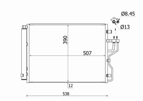 MAHLE CHŁODNICA KLIMATYZACJI AC 768 000S 