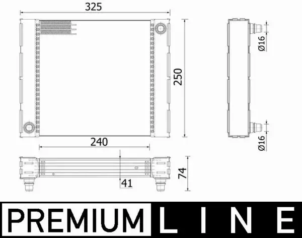 MAHLE CHŁODNICA SILNIKA CR 940 000P 