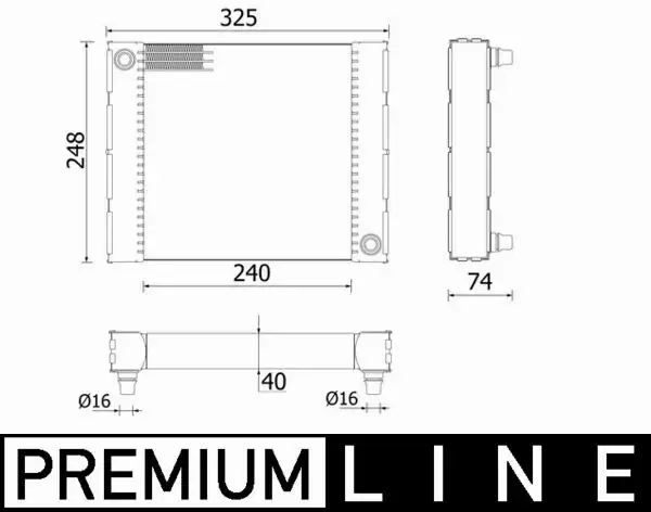 MAHLE CHŁODNICA SILNIKA CR 958 000P 