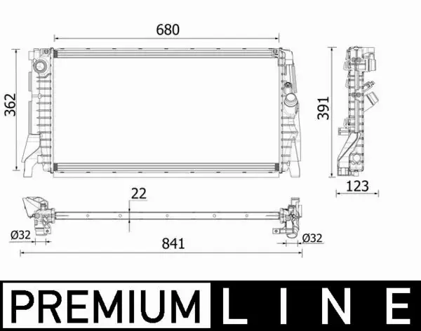 MAHLE CHŁODNICA SILNIKA CR 2279 000P 