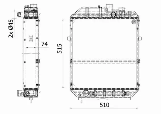 MAHLE CHŁODNICA SILNIKA CR 2282 000S 