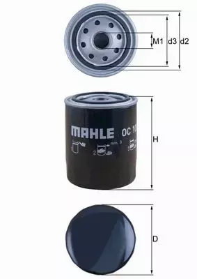 MAHLE FILTR OLEJU OC 105 