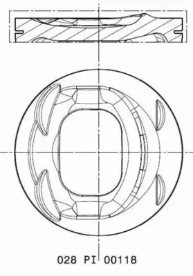 MAHLE TŁOK 028 PI 00118 002 