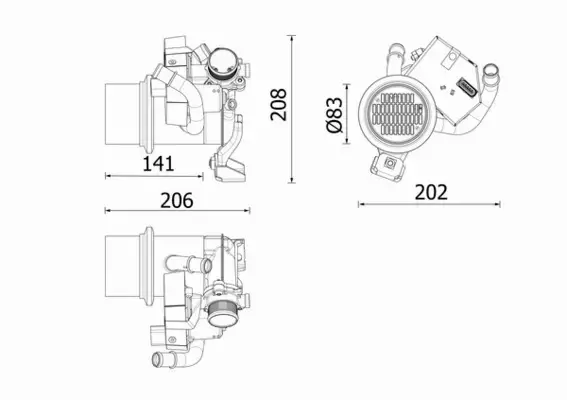 MAHLE CHŁODNICA EGR CE 39 000P 