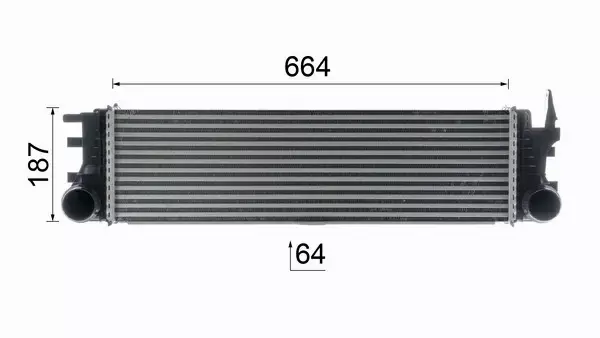 MAHLE CHŁODNICA INTERCOOLER CI 180 000P 