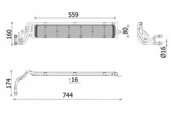 MAHLE CHŁODNICA SILNIKA CR 2697 000P 