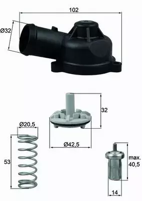 MAHLE TERMOSTAT TI 244 83D 