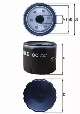 MAHLE FILTR OLEJU OC 727 