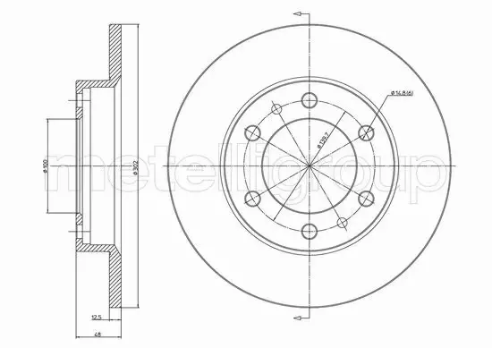 CIFAM TARCZA HAMULCOWA 800-1671C 