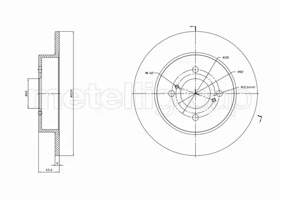 CIFAM TARCZA HAMULCOWA 800-1758C 