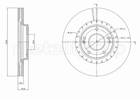 CIFAM TARCZA HAMULCOWA 800-1818C 