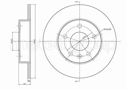 CIFAM TARCZA HAMULCOWA 800-489C 