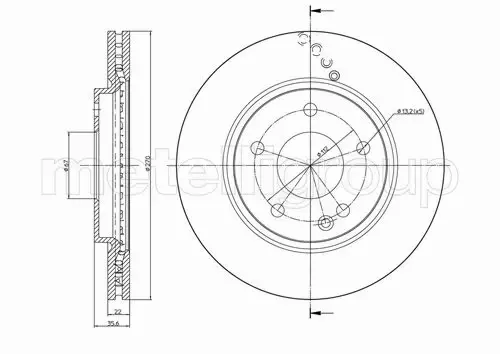 CIFAM TARCZA HAMULCOWA 800-598C 