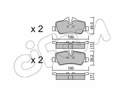 CIFAM KLOCKI HAMULCOWE 822-1014-0 