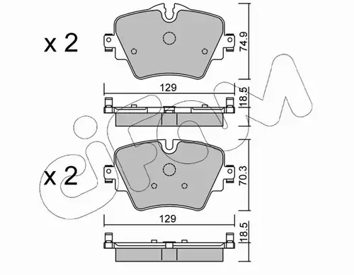 CIFAM KLOCKI HAMULCOWE 822-1037-0 