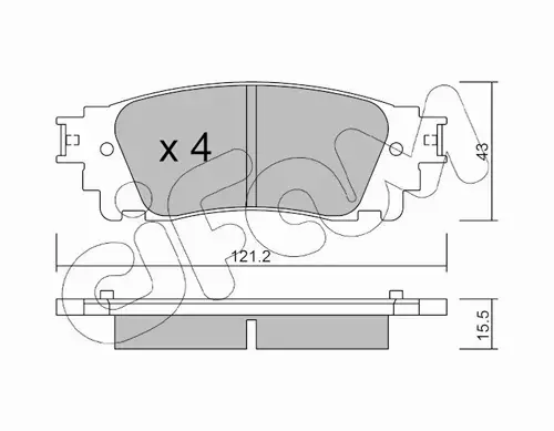 CIFAM KLOCKI HAMULCOWE 822-1041-0 