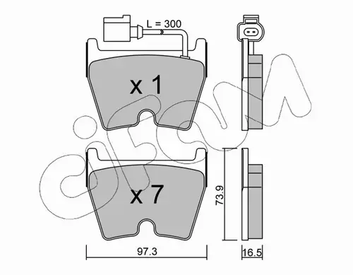 CIFAM KLOCKI HAMULCOWE 822-1043-1 