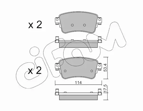 CIFAM KLOCKI HAMULCOWE 822-1108-0 