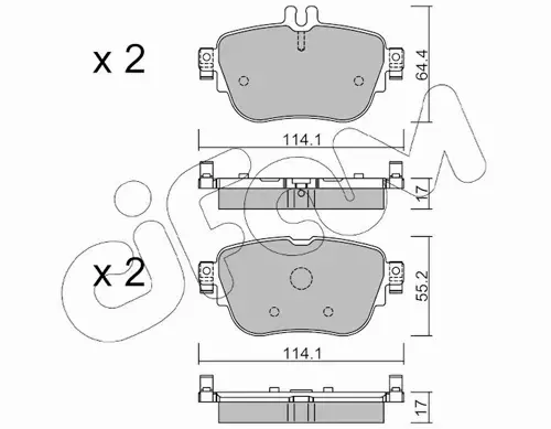 CIFAM KLOCKI HAMULCOWE 822-1136-0 