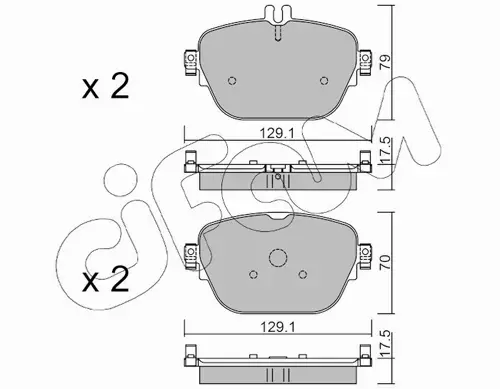 CIFAM KLOCKI HAMULCOWE 822-1138-0 