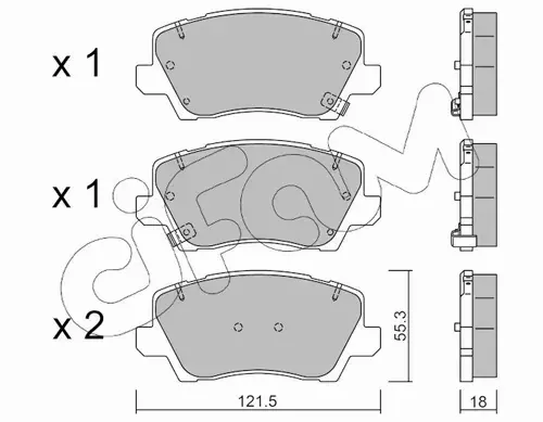 CIFAM KLOCKI HAMULCOWE 822-1165-0 