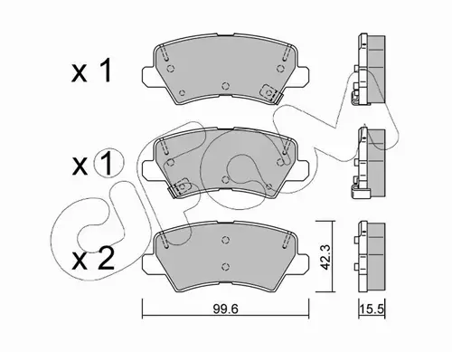 CIFAM KLOCKI HAMULCOWE 822-1166-0 