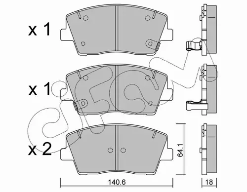 CIFAM KLOCKI HAMULCOWE 822-1168-0 