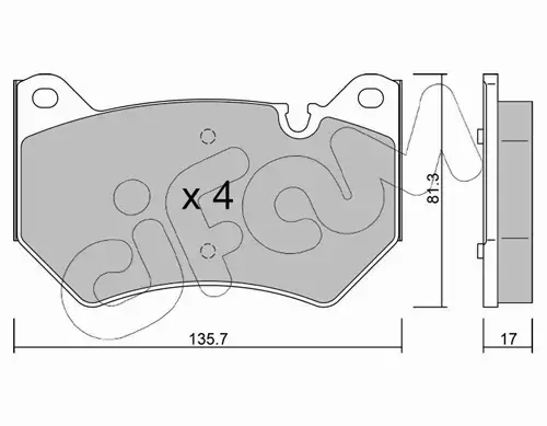 CIFAM KLOCKI HAMULCOWE 822-1170-0 