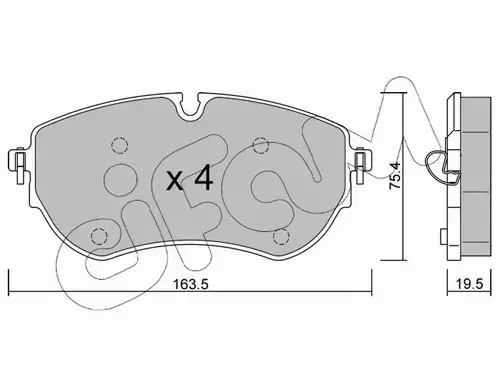 CIFAM KLOCKI HAMULCOWE 822-1172-0 