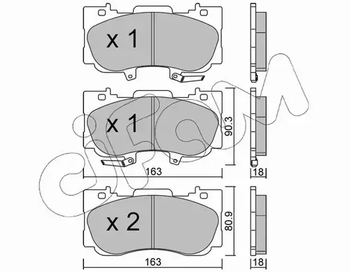 CIFAM KLOCKI HAMULCOWE 822-1183-0 