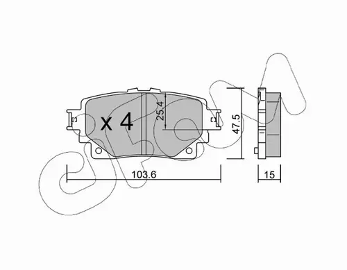 CIFAM KLOCKI HAMULCOWE 822-1229-0 