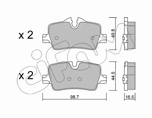 CIFAM KLOCKI HAMULCOWE 822-1264-0 