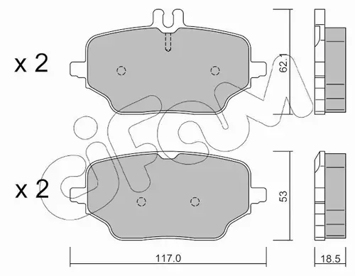 CIFAM KLOCKI HAMULCOWE 822-1273-0 