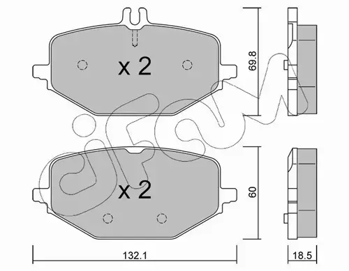 CIFAM KLOCKI HAMULCOWE 822-1274-0 