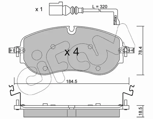 CIFAM KLOCKI HAMULCOWE 822-1320-0 