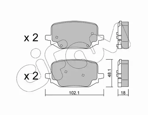 CIFAM KLOCKI HAMULCOWE 822-1331-0 