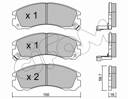 CIFAM KLOCKI HAMULCOWE 822-134-0 