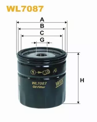 WIX FILTERS FILTR OLEJU WL7087 