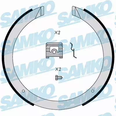 SAMKO SZCZĘKI HAMULCOWE 81098 