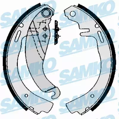 SAMKO SZCZĘKI HAMULCOWE 82490 