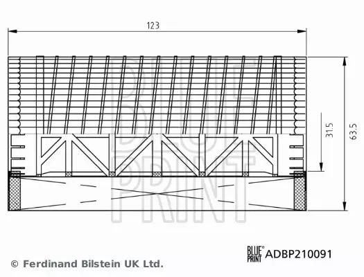 BLUE PRINT FILTR OLEJU ADBP210091 