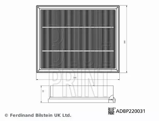 BLUE PRINT FILTR POWIETRZA ADBP220031 