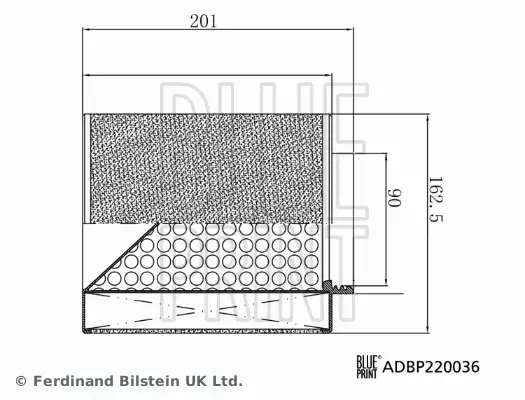 BLUE PRINT FILTR POWIETRZA ADBP220036 