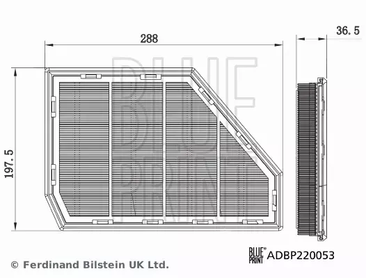 BLUE PRINT FILTR POWIETRZA ADBP220053 