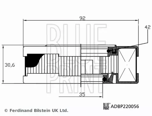 BLUE PRINT FILTR POWIETRZA ADBP220056 